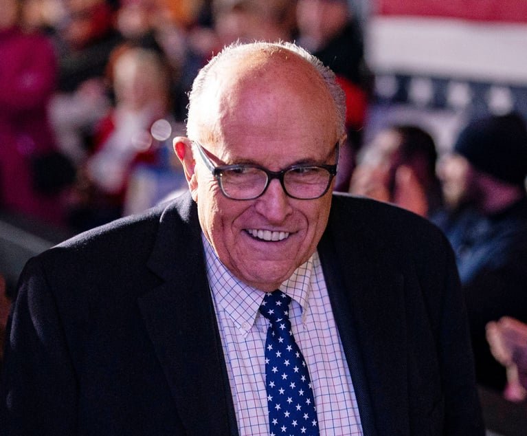 Rudy Giuliani, former lawyer to former US President Donald Trump, arrives ahead of a campaign event with Trump, not pictured, in Manchester, New Hampshire, US, on Saturday, Jan. 20, 2024. Trump suggested Nikki Haley was out of the running to be his vice presidential pick, as the two traded some of their sharpest barbs yet with the New Hampshire primary just four days away. Photo: Al Drago/Bloomberg