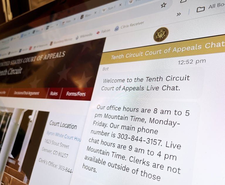 IM-ing the Clerk’s Office? 10th Circuit’s Online Chat Aims to Aid Access to Justice