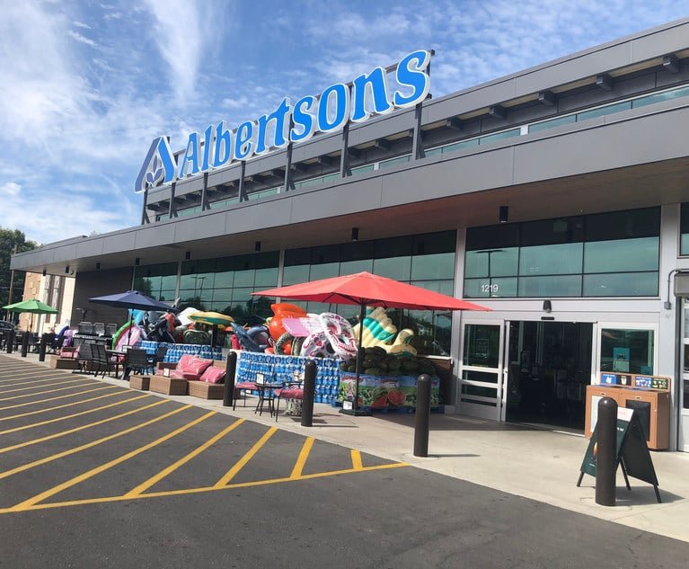 Exterior of Albertsons store