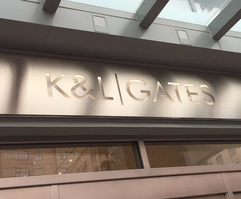 K&L Gates Sign