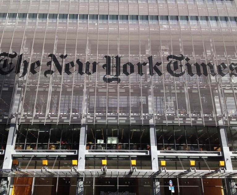 New York Times, Athletic Media Hit With Data Privacy Class Action for Allegedly Sharing User Data