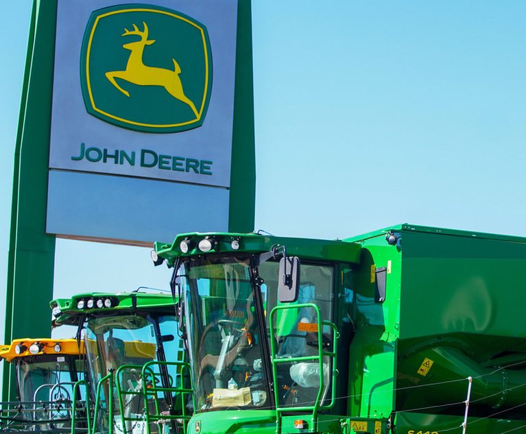Judge Rejects John Deere’s Efforts to Shield CFO From Farmers’ Deposition