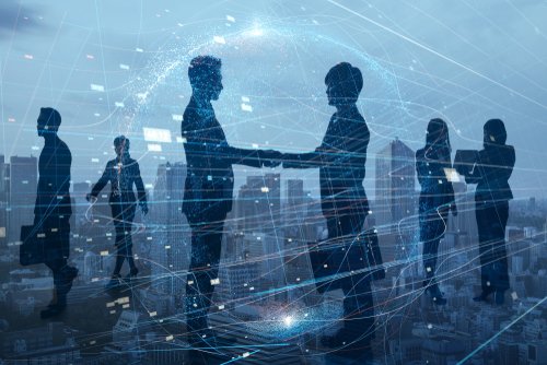shutterstock_merger group of businesspeople
